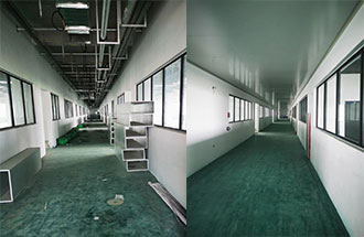 5月14日，志遠(yuǎn)凈化工程項目傳回的新鄉(xiāng)市弘力電源電子無塵車間建設(shè)進(jìn)度